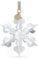 Swarovski Annual Edition 2022 Ornament, Schneeflocke mit Prachtvollem Lame-Band und Klarem Swarovski Kristall