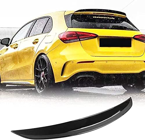 TGFOF Heckspoiler passt für Mercedes-Benz A-Klasse W177 A180 A200 A35 A45 AMG A180 A160 A220 A250 2019-2021 ABS Material glänzend schwarz Auto Heckklappe Heckklappe Highkick-Spoiler Flügellippe
