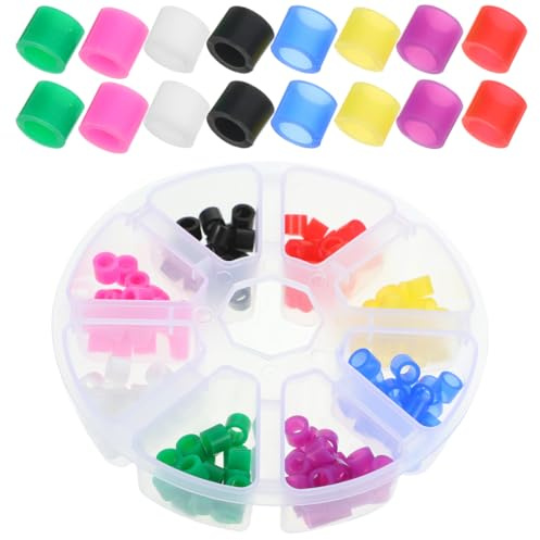 EXCEART 160 Pièces Bagues De Code D'Instruments Médicaux Silicone Autoclavables Anneaux De Marquage Multicolores Pour Identification D'Équipement Dentaire Et Hygiène Orthodontique