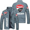 CLOZAM Herren Jacke für Ducati Leichtes Zip Sweatshirt Frühling/Herbst Langarm Freizeitmantel Tops-A||4XL