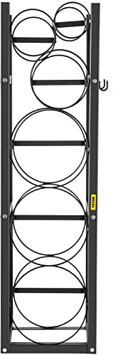 VEVOR Stockage Bouteille de Gaz Capacité 3x13,6 kg et 3 Autres Petites, Rack pour Bouteille de Fluide Frigorigène en Acier au Carbone, pour Rangement des Bouteilles d'Oxygène, d'Azote, de Réfrigérant