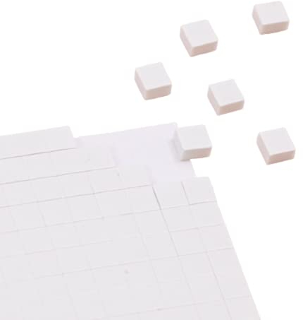 Craftelier - Cuadrados Adhesivos de Foam | Diseñado para Proyectos de Scrapbooking y Manualidades | Incluye 1600 Uds. | 3 Tamaños 1 mm (0.04), 2 mm (0.08) y 3 mm (0.12) | Color Blanco