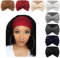 DRESHOW 8 Stück Damen Stirnbänder Kopfband Haarband Elastische Weiche Stirnband für Alltag Yoga Sport Fitness