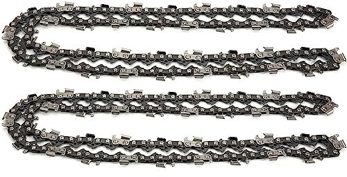 Supernic 2pcs Chainsaw Chain for 20 Inch (50cm) Bar 76 Drive Links Replacement Saw Chain for Other Mini Saw Chainsaws