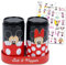 Salero y pimentero de Mickey y Minnie - Paquete de accesorios de cocina de Disney con salero y pimentero de Mickey y Minnie más calcomanías | Coleccionables de Mickey y Minnie