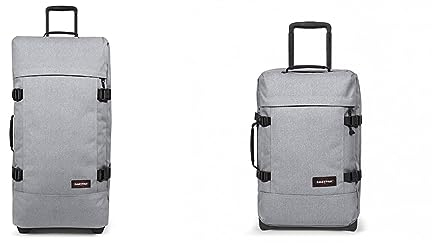 EASTPAK TRANVERZ L Koffer, 79 cm, 121 L, Grau (Sunday Grey) & TRANVERZ S Koffer, 51 cm, 42 L, Grau (Sunday Grey)