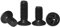 20-500 Stück M1 M1.2 M1.4 M1.6 M2 M2.5 M3 M3.5 M4 M5 Kleine schwarze Stahlkreuz-Senkkopfschraube (Color : 4mm_M1.6 (200pcs))