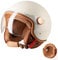 Vintage- Motorradhelm mit offenem Gesicht, 3/4-Retro-Moped-Halbhelm mit Visier für Erwachsene, Damen und Herren, Helme für Roller, DOT/ECE-geprüft
