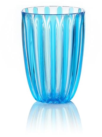GUZZINI - Verre Haut Dolcevita, Bio-Based Plastic, Turquoise, 8,7x8,7xh12,8