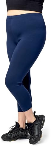 Merry Style Große Größen Damen Leggings 3/4 Capri Leggings aus Viskose MS10-449