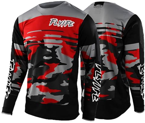 Herren-Radtrikots, T-Shirt,Herren Langarm MountainbikeShirt,Motocross-Shirt Langarm,Shirt Downhill Fahrrad Jersey Schnelltrocknend (4XL,PT3)