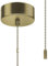 HERBYD Pull Cord Light Switch Bathroom,Ceiling Mounted Antique Brass Chain Kit Ceiling Pendant Light Pull Switch Fitting Replacement for Stylish Bathroom Accessories 150cm Gold
