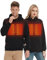 HENNCHEE Heated Hoodie for Men and Women with Battery Pack Heated Sweatshirt Hooded Pullover, Heating Jacket in Winter Warm Body Outdoor Hunting Fishing Black