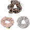 3 Stück Haargummis, Haargummis mit Reißverschluss Tasche, Scrunchies Haar Gummibänder Haarbänder Elastischer Bunte Haarschmuck Haarseil für Mädchen Damen Frauen Pferdeschwanzhaargummi scrunchies