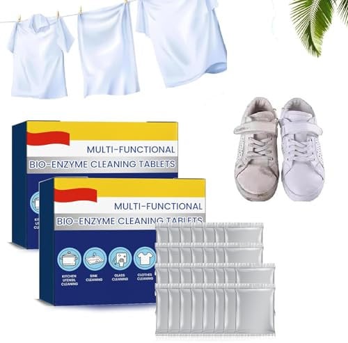 60 Stück Multifunktionale Bio Enzym Reinigungstabletten Enzymreiniger Multifunktionale Bioenzym Reinigungstabletten Geeignet Für Küchen Waschbecken Keramikfliesen Kleidung Schuhe
