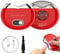 Electric Nail Clippers Cutter, 2025 New 2 in 1 Fingernail Clipper with Nail Scraps Storage, Light, USB Rechargeable Safety Automatic Finger Nail Trimmer for Adult Seniors Baby (Red)