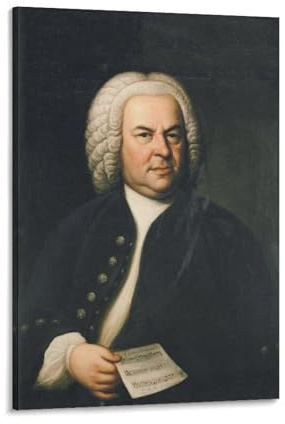 Johann Sebastian Bach Portraits-Poster auf Leinwand, Wandkunst, Poster, dekorativ, moderner Druck, Bild, Kunstwerke, Poster, 20 x 30 cm