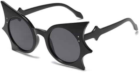 qinqilanqi-S Retro Fledermaus Sonnenbrille für Damen Herren,Party