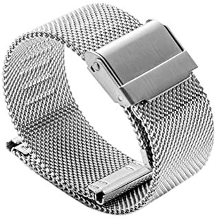 NBCNZCTSAS Milanes Loop Watch Armband 18mm 20mm Uhrenband for Platz for Dw Fit for Daniel Wellington Edelstahlband 12 mm 14mm 16mm 16 mm 22 mm Breite(Silver,16mm)