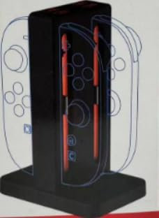 Diyife Ladestation für Nintendo Switch 2, [4 in 1] Neuestes Magnetisch Ladegerät für Controller, mit Typ-C Kabel und LED-Anzeige, Schnelles Ladestation Kompatibel mit Switch 2 JoyCons