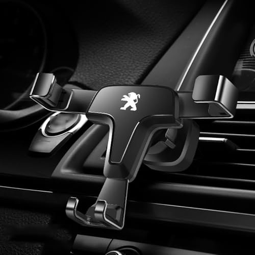 AUJSHDH Support Téléphone Voiture, pour Peugeot 308 II (Phase II, 2017) Support Mobile Voiture Super magnétique Support Telephone Voiture Induction Facile Installer,A