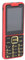 Tonysa 2.6 HD Smartphone, Teléfono de Botón Grande, Linterna de Emergencia y Anuncio de Voz, Teléfono Senior Desbloqueado de Doble SIM con Pantalla a Prueba de Destrozar, Batería de (Rojo)