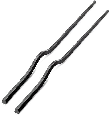 Tiradores de cajón de estilo moderno tipo arco, manijas de armario, muebles, cocina, perillas de perfil de aluminio, manijas de puerta para armario y aparador, 2 piezas (arena negra, longitud 600 mm)