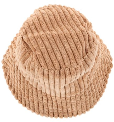 Garneck Corduroy Fischerhut Warm und Stylisch für Herbst und Kalte Tage Verstellbar Outdoor Anglerhut Leichter Schutzhut für Damen und Herren Modischer Retro Eimerhut