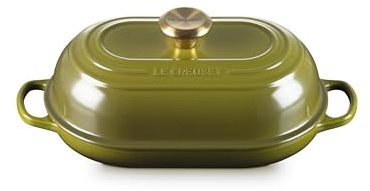 Le Creuset Enameled Cast Iron Signature Oval Bread Oven, 11.5 inch, Olive