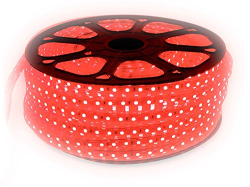LED Strip Lichtband flexband 230 Volt mit 60x 5050 SMD pro Meter Rot 20 Meter
