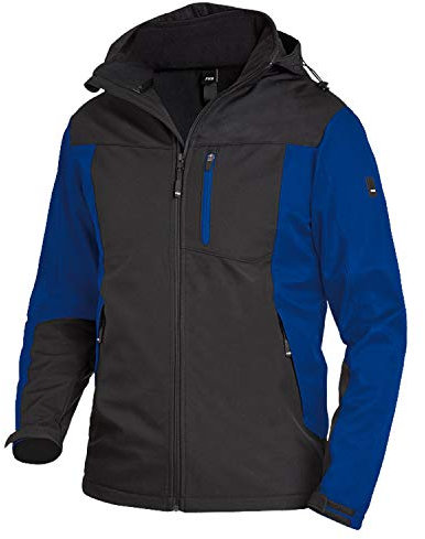 FHB Arbeit Softshelljacke Jannik, 1 Stück, S, königsblau/schwarz, 79105-3620-S