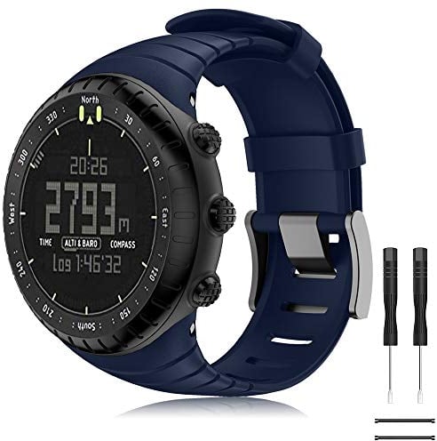 TOPsic Suunto Core Armband - Silikon Sportarmband Uhr Band Strap Erstatzband Uhrenarmband für Suunto Core Samrtwatch