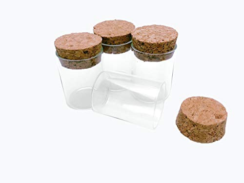 50pcs Bouteille En Verre De Bocaux Petit avec Bouchon En Liège, Capacité De Stockage De 15 ml, Mini Bocaux Diamètre Extérieur De 30 mm (50, 15ml)