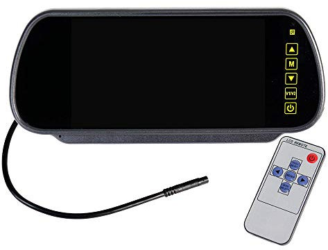 Vetrineinrete® Monitor 7 specchietto retrovisore per auto camper comandi touch schermo LCD M12