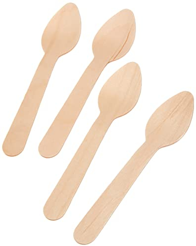 García de Pou - 100 Unidades - Cucharillas Café 11 cm Natural Madera