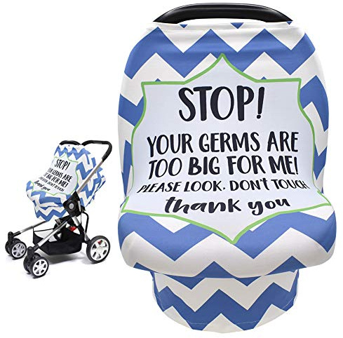 Metplus Metplus dehnbarer Autositzbezug für Babys, weicher Stillbezug, vielseitig verwendbar, für Neugeborene, Kinderwagen, Einkaufswagen, Geschenk für Jungen und Mädchen, Geschenk für die Dusche