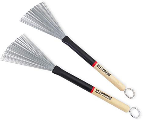 keepdrum SV507 Schlagzeug Jazz-Besen ausziehbar
