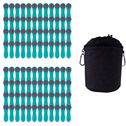 96 pinces à linge à revêtement Softgrip Soft touch
