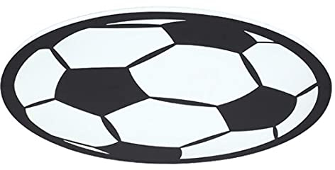 LED Deckenleuchte ultradünne Fußball Schlafzimmer-lampe mit Fernbedienung, Wandleuchte Deckenlampe Kinderzimmer LED Dimmbar Kreative Runde Football Acryl Decke Beleuchtung für Modern Esszimmer Ø50cm