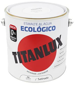Titanlux - Esmalte Ecológico Satinado 4 L - Esmalte Superficies al Agua - Gran anclado