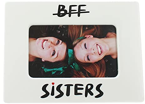 MIJOMA Bilderrahmen Freundschaftsrahmen, für Bilder-Format 13 x 8 cm (BFF Sisters, 13 x 8 cm)