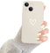 Newseego Case Compatible with iPhone 13 Mini Stylish Cute Love Pattern Soft Liquid Silicone Case Flexible Lightweight Anti-fingerprint Bumper Shockproof Protective Cover for iPhone 13 Mini-White