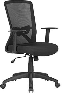 byLIVING Chefsessel Long/Kunststoff schwarz/Bezug Stoff/Mesh schwarz/Wippmechanik/Sicherheitsklemmschutz/Höhenverstellung/gebremste Sicherheitsrollen/B 52,5, H95,5-103, T 60,5
