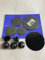 COMPATIBILI CON REX ZANUSSI ELECTROLUX OCEAN ATLANTIC 5 piattelli in ferro smaltati lucidi 5 manopole per piano cottura a gas KIT 5 SM 44000
