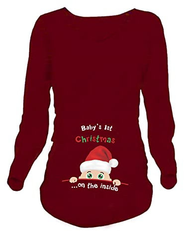 Q.KIM T-Shirt de Maternité Femme Grossesse Amusant Humour