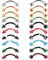 Finrezio 16G Edelstahl Augenbrauenringe Cartilage Tragus Helix Ohrringe Piercing Lippenring Barbell gebogener Ring Tragus Daith Rook Ohrring Acryl Piercingschmuck für Damen Herren