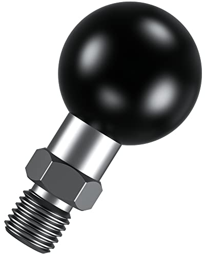 BRCOVAN 1'' Ball Adapter with M10 x 1.25 Threaded Post Compatible with RAM Mounts B Size 1 Inch Ball Double Socket Arm