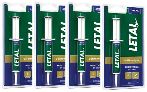 ZOTAL Gel Anti Hormigas - Pack 3 Unidades - Insecticida en Jeringuilla Efecto Retardado para Eliminar Colonias y Nidos