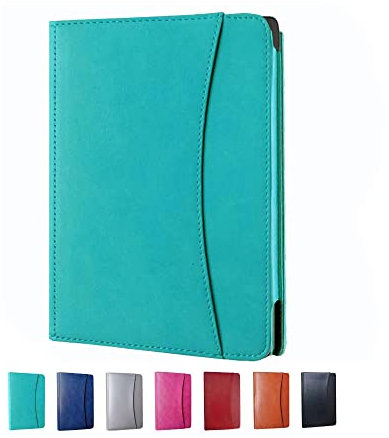 Étui pour liseuse Kobo Aura One 7,8 N709 – Étui fin et léger en cuir PU avec mise en veille/réveil automatique pour liseuse Kobo Aura One 7,8 N709 (vert noirâtre)