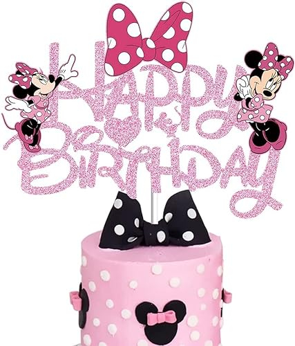 Tortendeko,happy birthday kuchendekoration, Glitter Geburtstagsdeko Topper, Mädchen Kuchen Topper, Kuchendekoration, für Geburtstagsfeiern und Jubiläen Verwendet